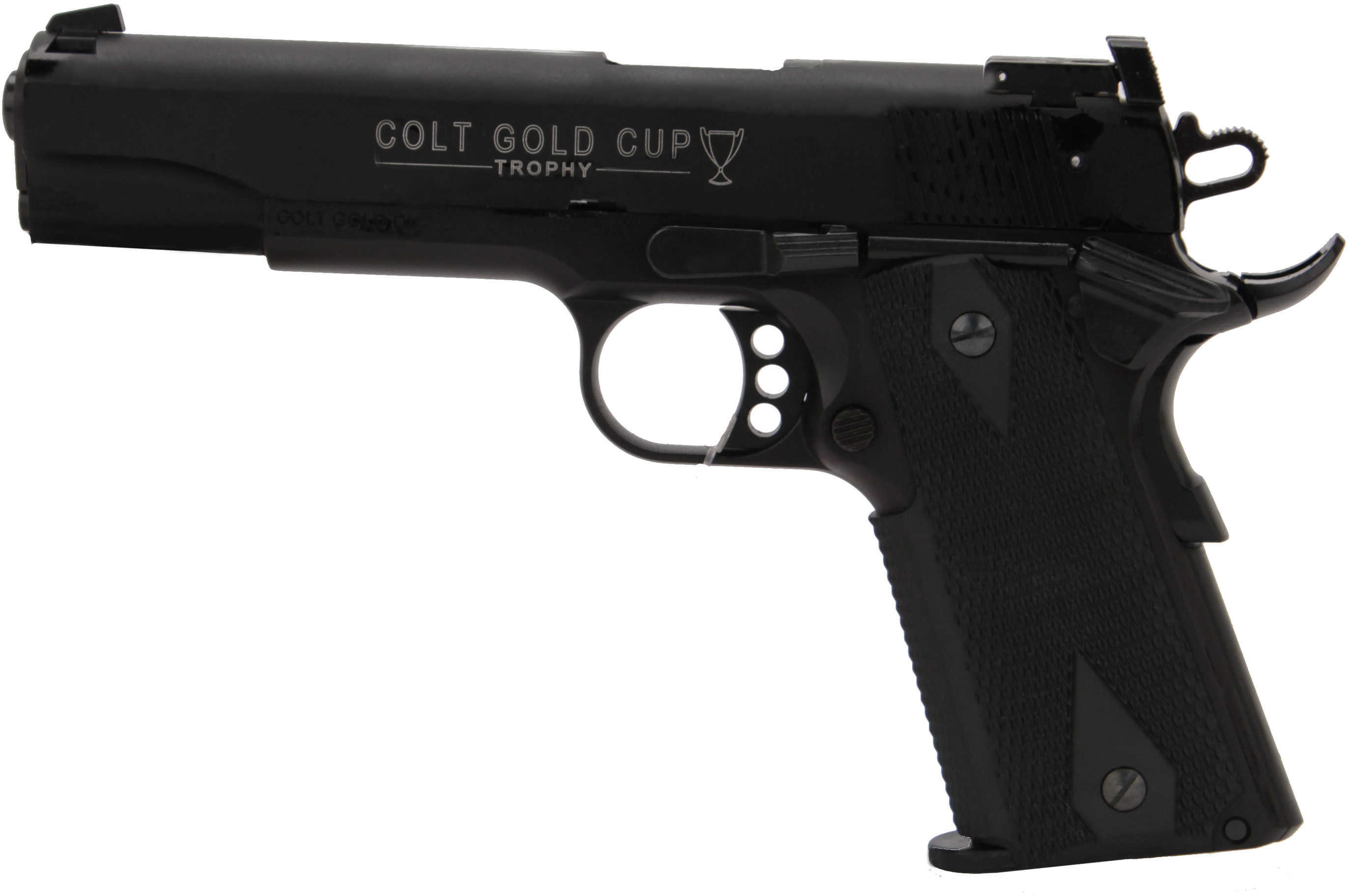 Walther Colt 1911 22 Long Rifle Semi Automatic Pistol Gold Cup 5" Threaded Barrel Black 12 Round 5170306