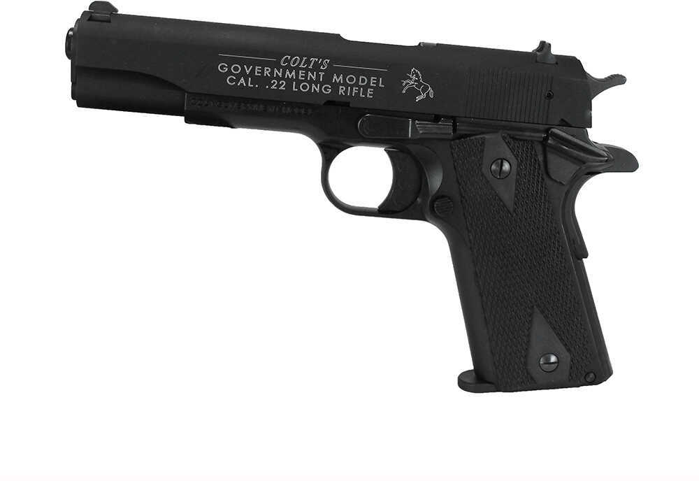 Walther Colt 1911 22 Long Rifle Black Semi Automatic Pistol 5" Threaded Barrel 10 Round 517030410