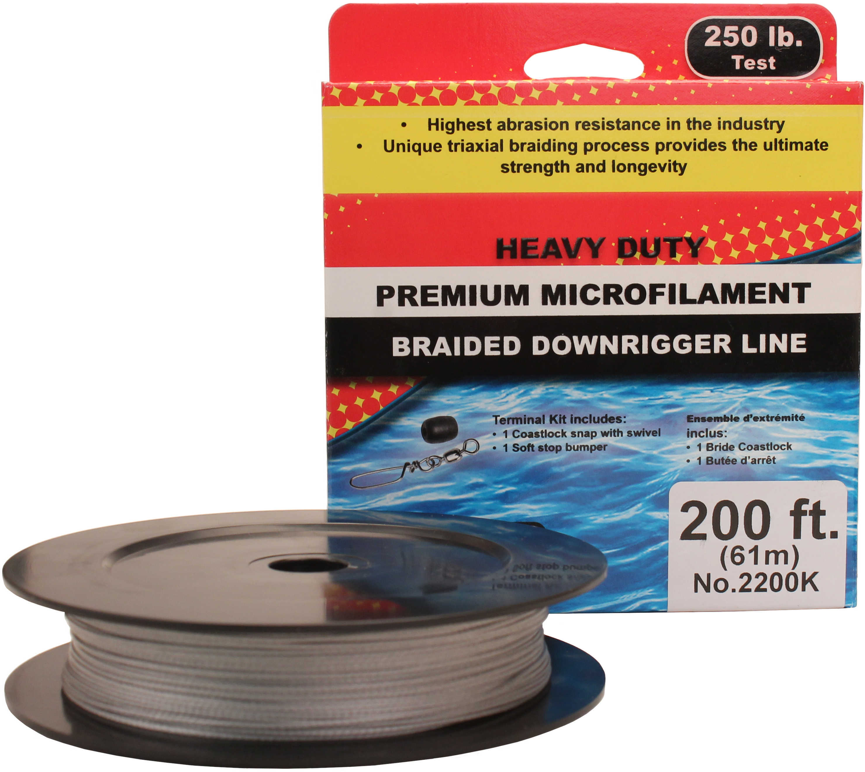 Scotty Premium Braided Fiber Downrigger Line, With Kit