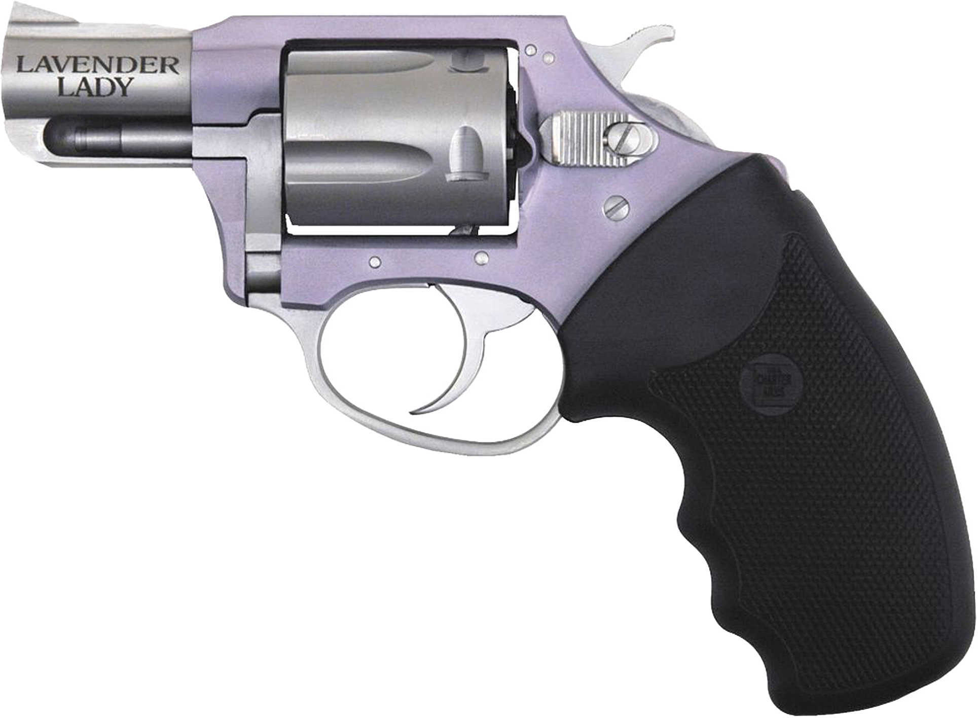 Charter Arms Revolver Lavender Lady 22 MAG 2" Barrel 6 Round Stainless Steel Black Grip 52340