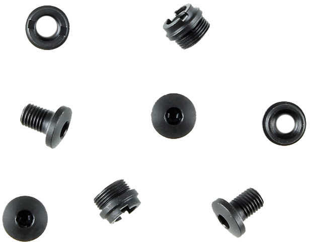 Hogue 1911 Grip Screws Government & Officers Model, 4 Hex Head and 4 Bushings, Black Md: 01889