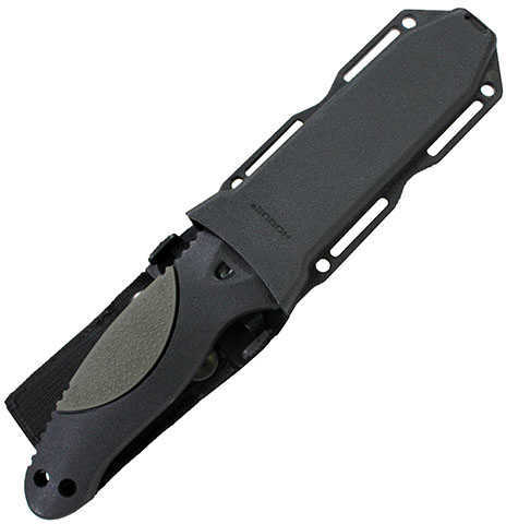 Hogue Ex-F02 4.50" Fixed Clip Point Blade Knife Black Kote With Rubber Overmolded Handle, Olive Drab Green