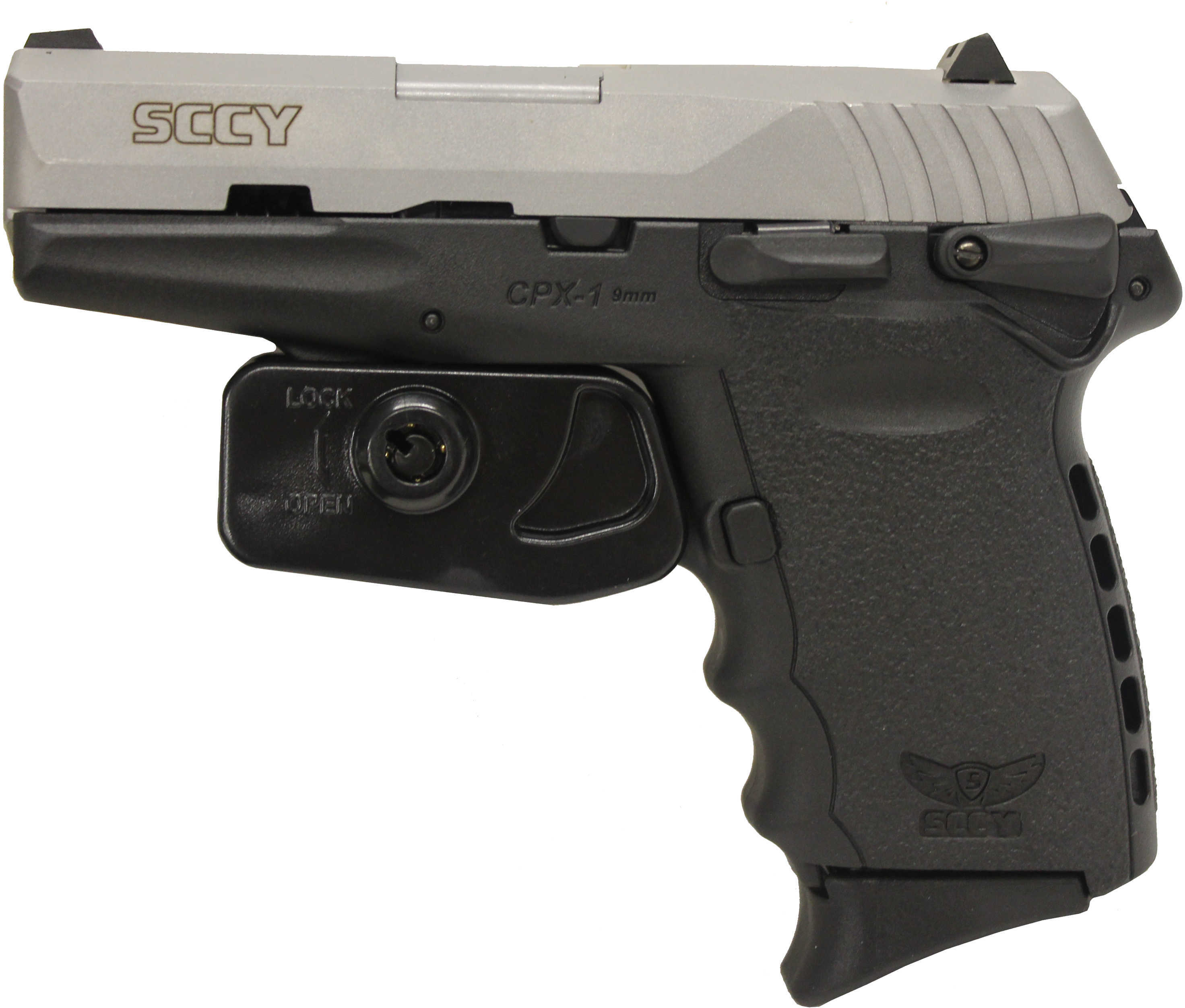 SCCY CPX-1 9mm Luger 3.1" Barrel 10 Round Two Tone Black Semi Automatic Pistol Stainless Steel CPX1TT