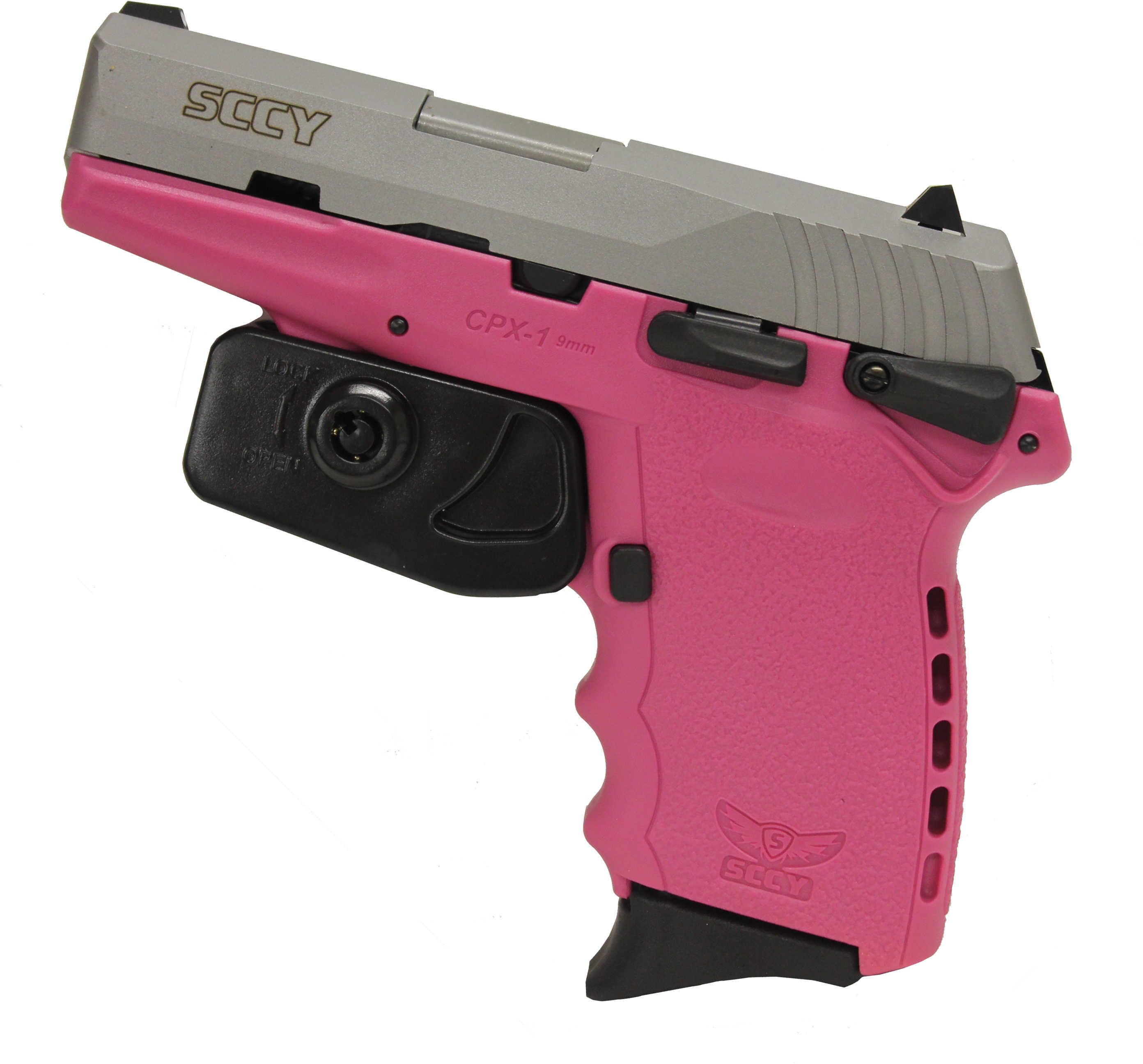 SCCY CPX-2 9mm Luger 3.1" Barrel 10 Round 2 Magazines Double Action Compact Polymer Pink Semi Automatic Pistol TTPK