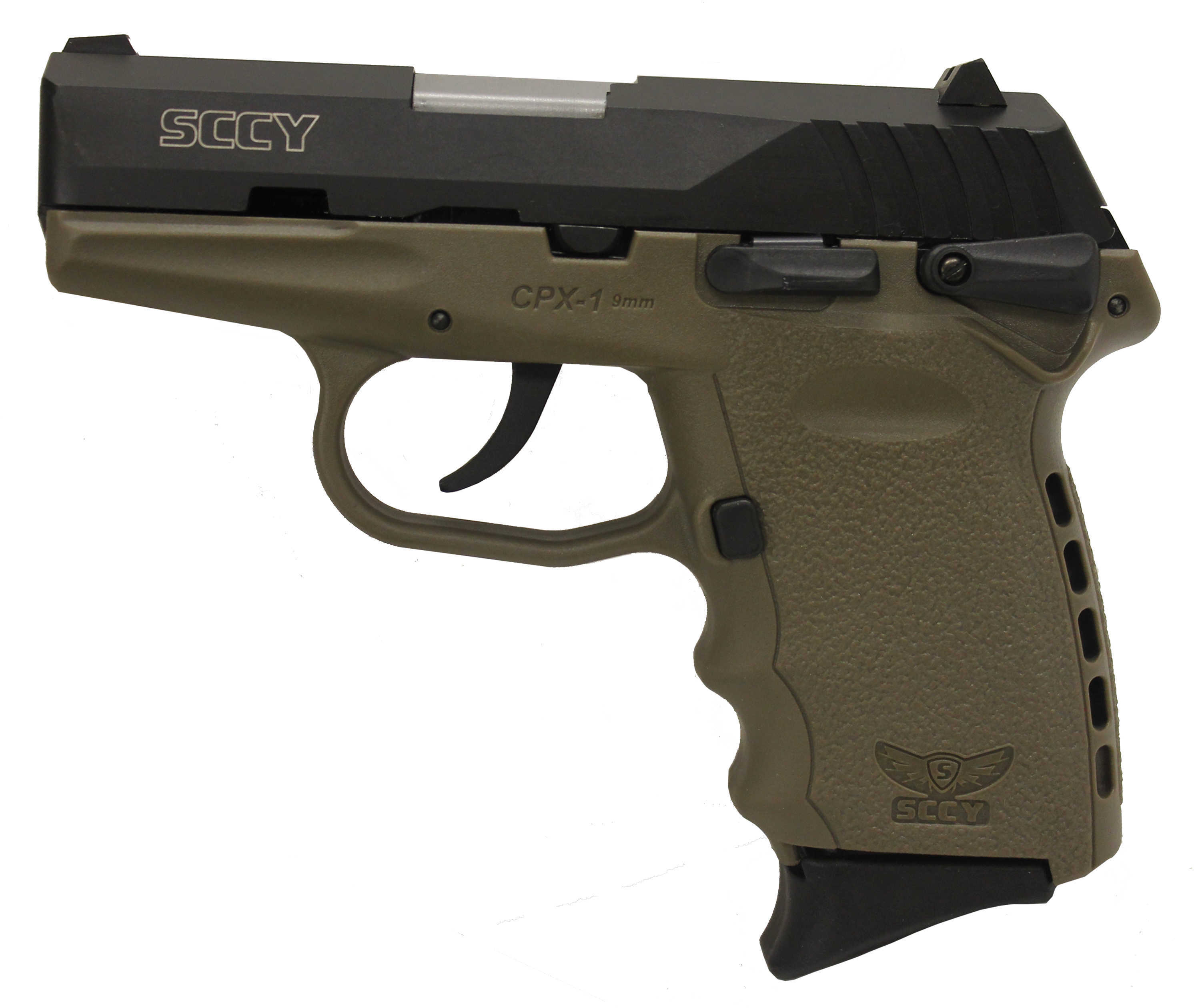 SCCY CPX-1 Pistol 9mm Luger 3.1" Barrel 10 Round Integral Grip Flat Dark Earth CPX1CBDE