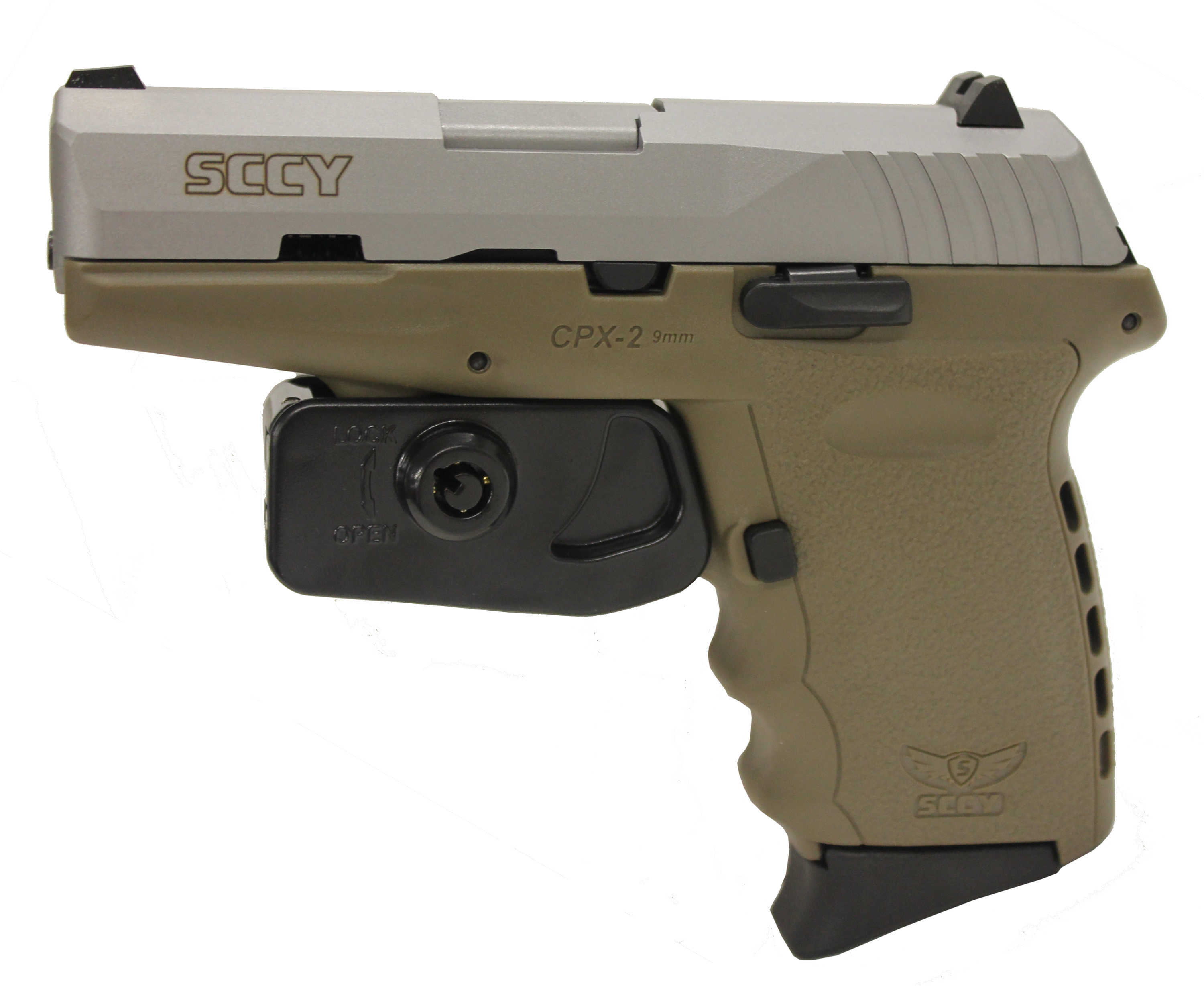 SCCY CPX-2 Pistol 9mm Luger 3.1" Barrel 10 Round Flat Dark Earth 2 Magazines TTDE