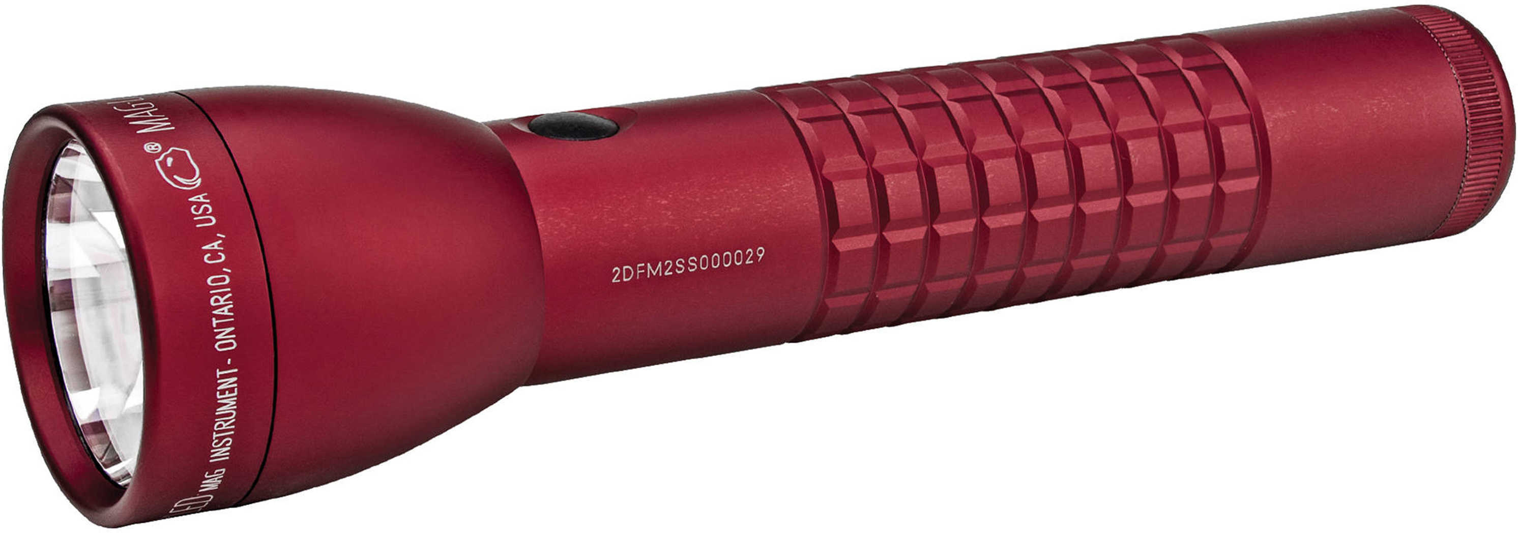 Maglite 2 Cell D LED, Display Box, Crimson Red Md: ML300LX-S2RN5