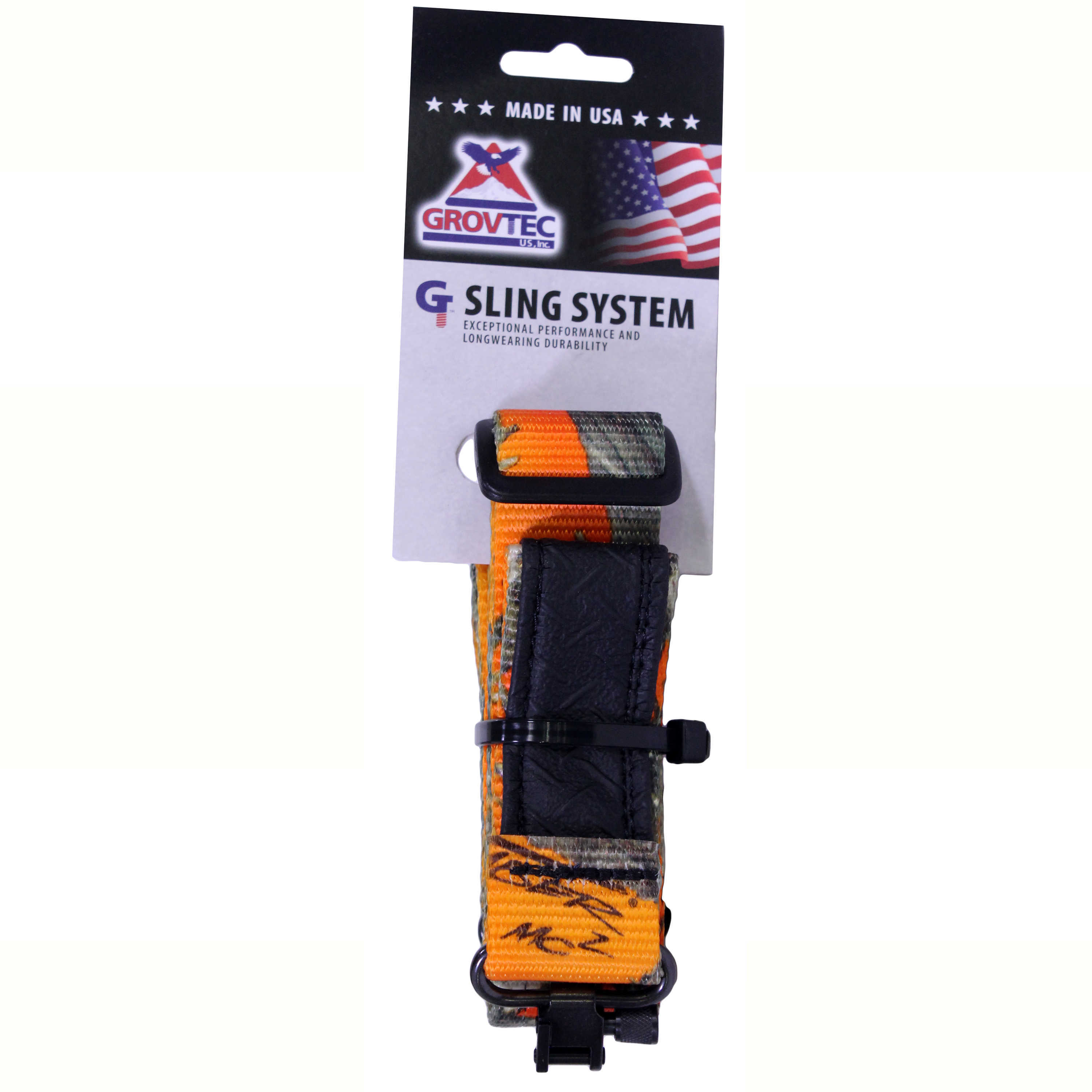 Grovtec USA Inc. Mountaineer Sling 48"X1" True Timber Hunter Orange Md: GTSL63