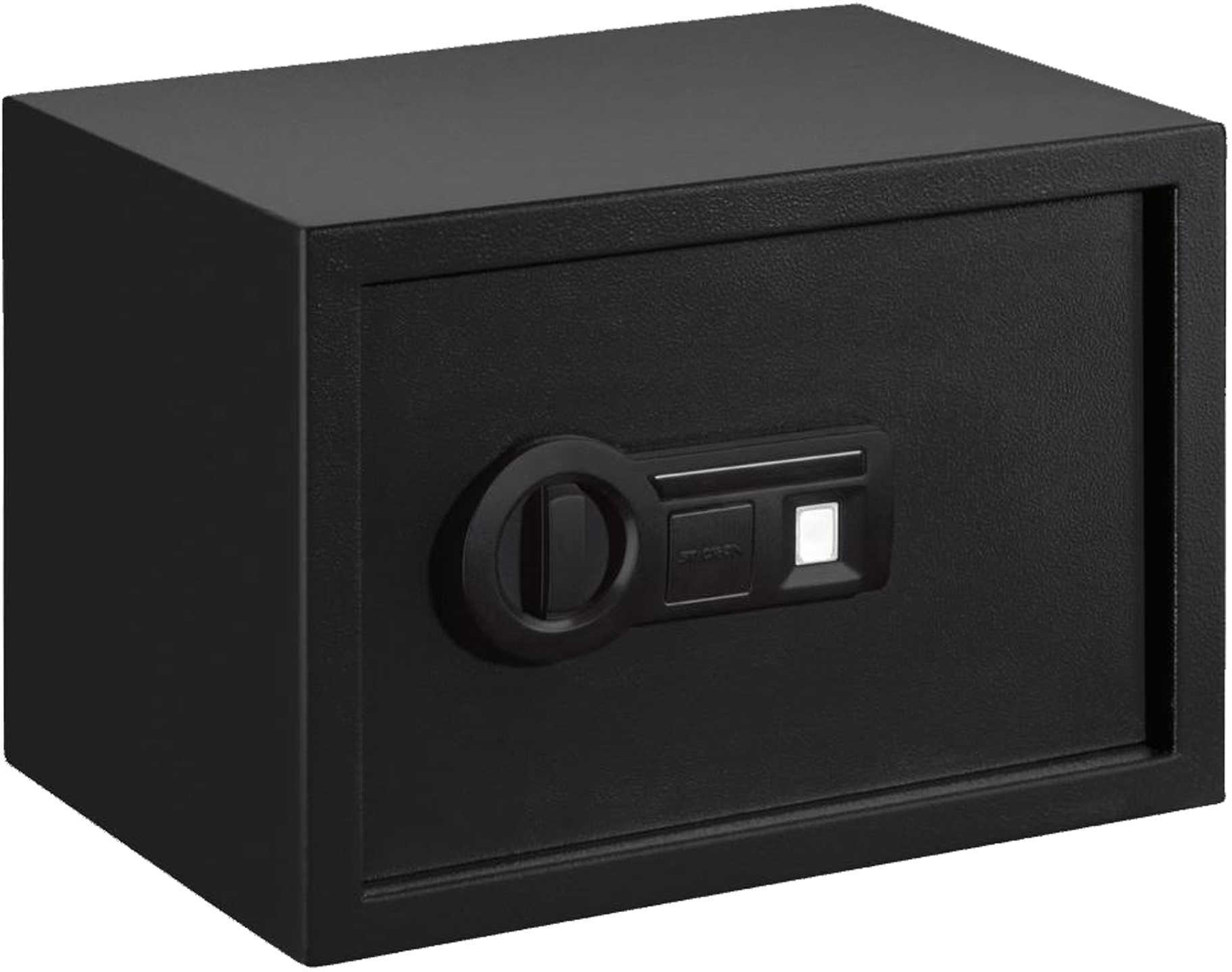 Stack-On Personal Safe Biometric Lock with Shelf Black Md: PS-15-10-B