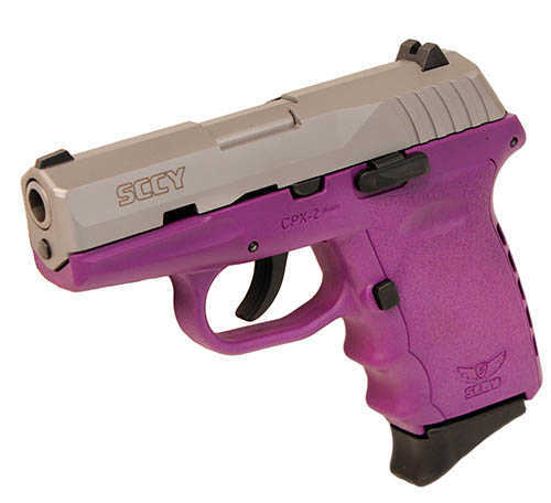 Pistol SCCY CPX-2 9mm Luger DAO witho Safety SS/Purple 10 Round TTPU