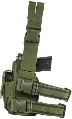 NcStar Vism Drop Leg Universal Holster, Green Md: CVDLHOL2954G