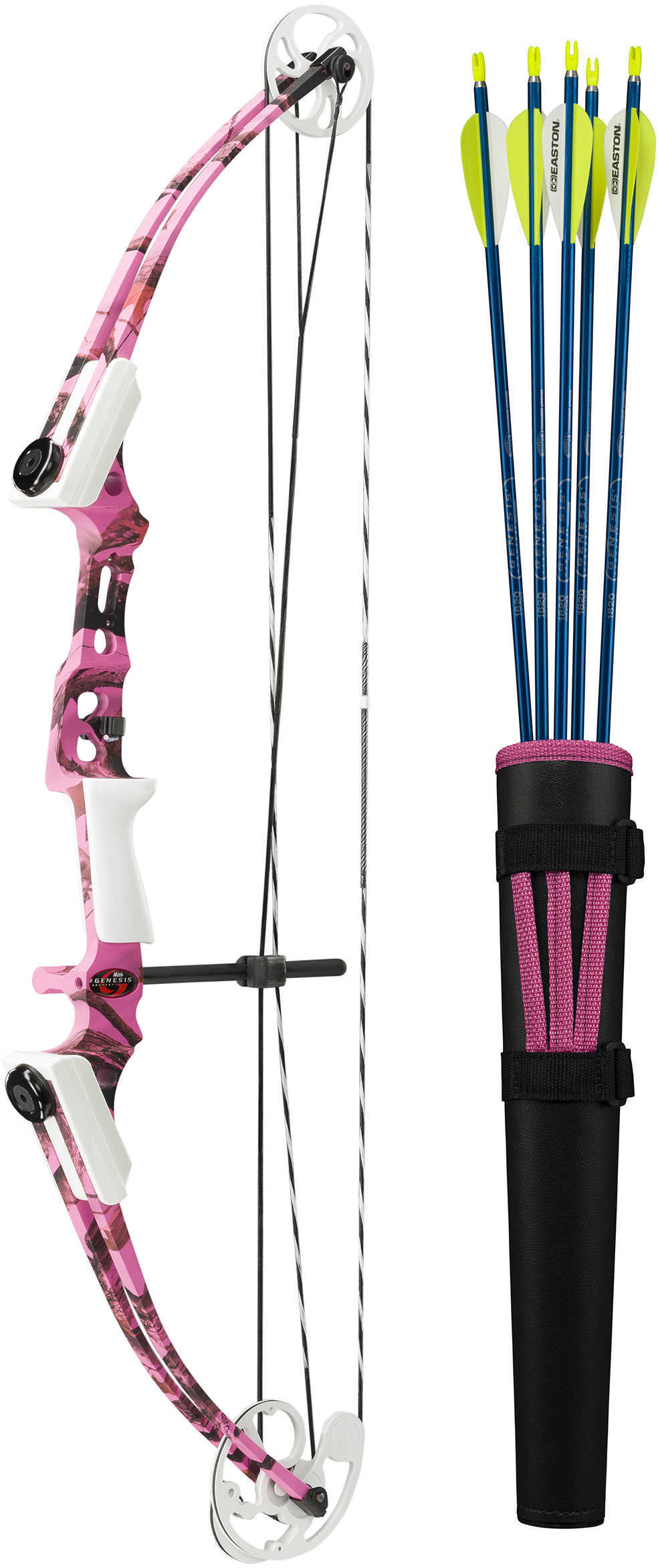 Genesis Mini Bow with Kit Right Handed, Pink Camo Md: 12270