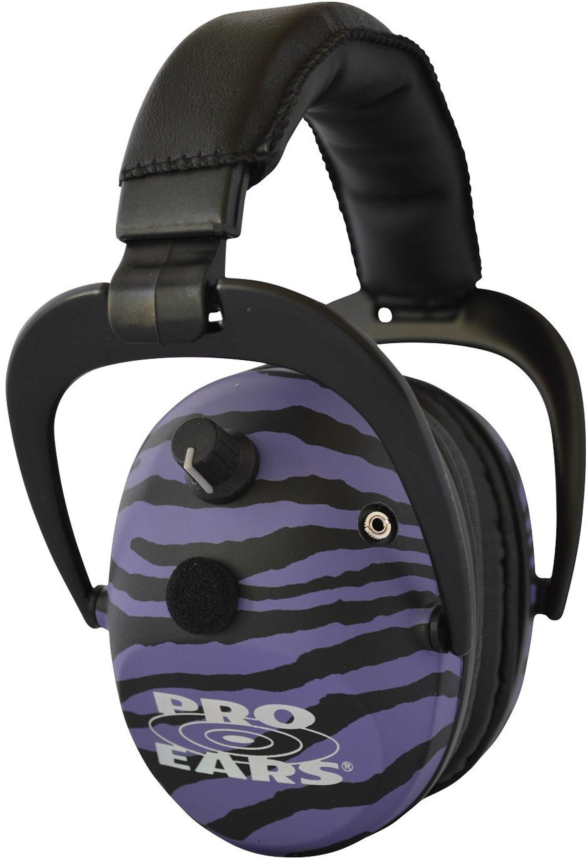Pro Ears Predator Gold Noise Reduction Rating 26dB, Purple Zebra Md: GSP300PUZ