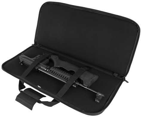 NcStar Padded 2960 Rectangular Gun Case 28" Subgun AR and AK Pistol Black Md: CVCP2960B-28