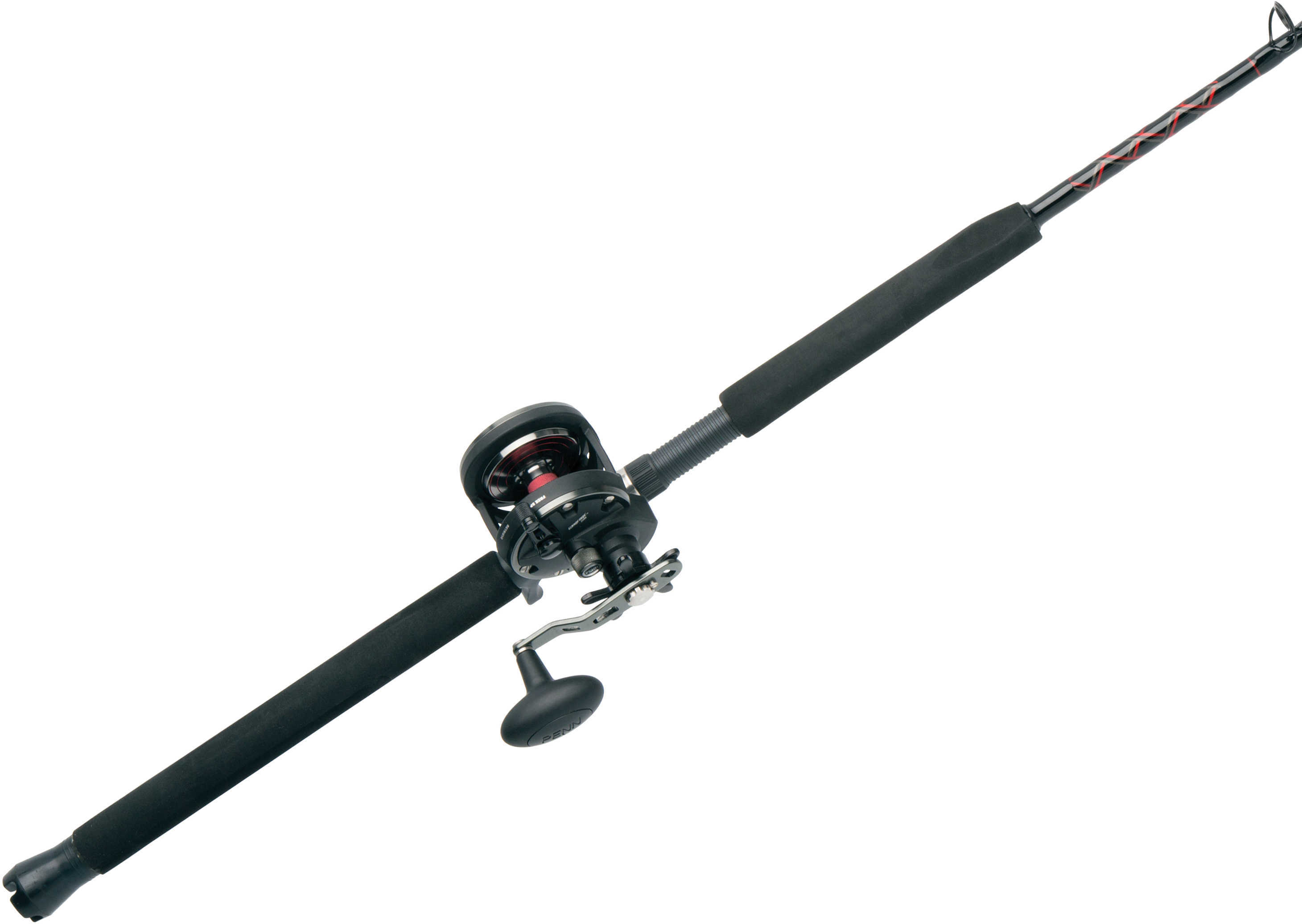 Penn Warfare Level Wind Combo 20N 5.1:1 Gear Ratio 15 lb Max Drag 66" 1pc Rod Medium/Heavy Right Ha