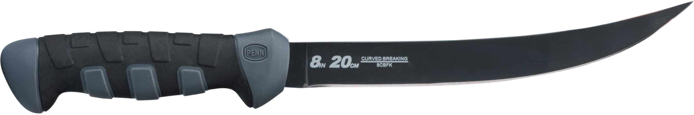 Penn Fillet Knives 8" Curved Breaking, Black/Gray Md: 1366263