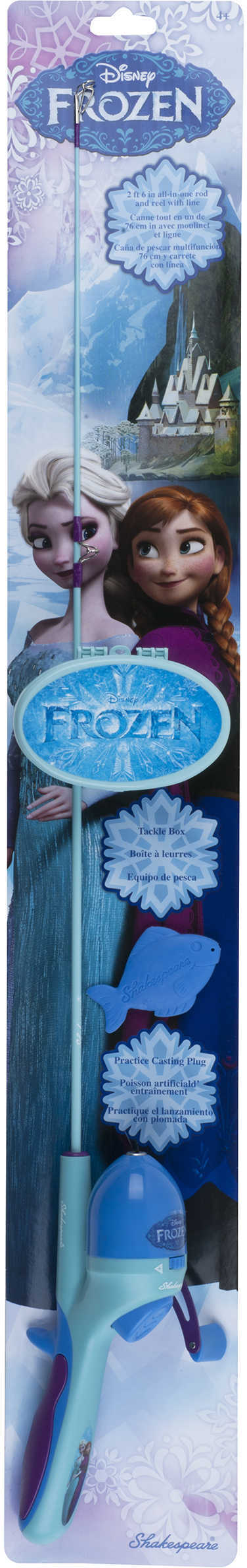 Shakespeare Disney Frozen Tackle Kit, 2'6" Length, 1 Piece Rod, Medium Power Md: 1373294