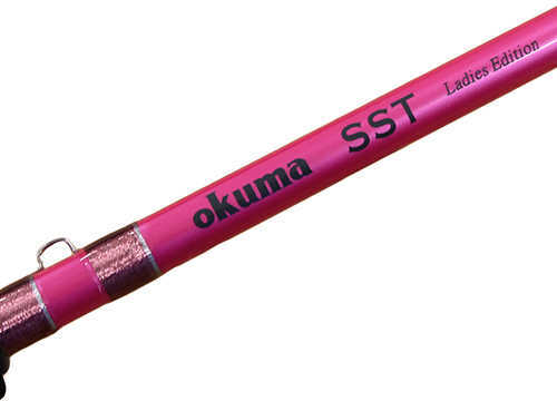 Okuma SST Carbon Grip Spinning Rod Ladies 86" Length 2 Piece Medium/Light Power Medium/Fast