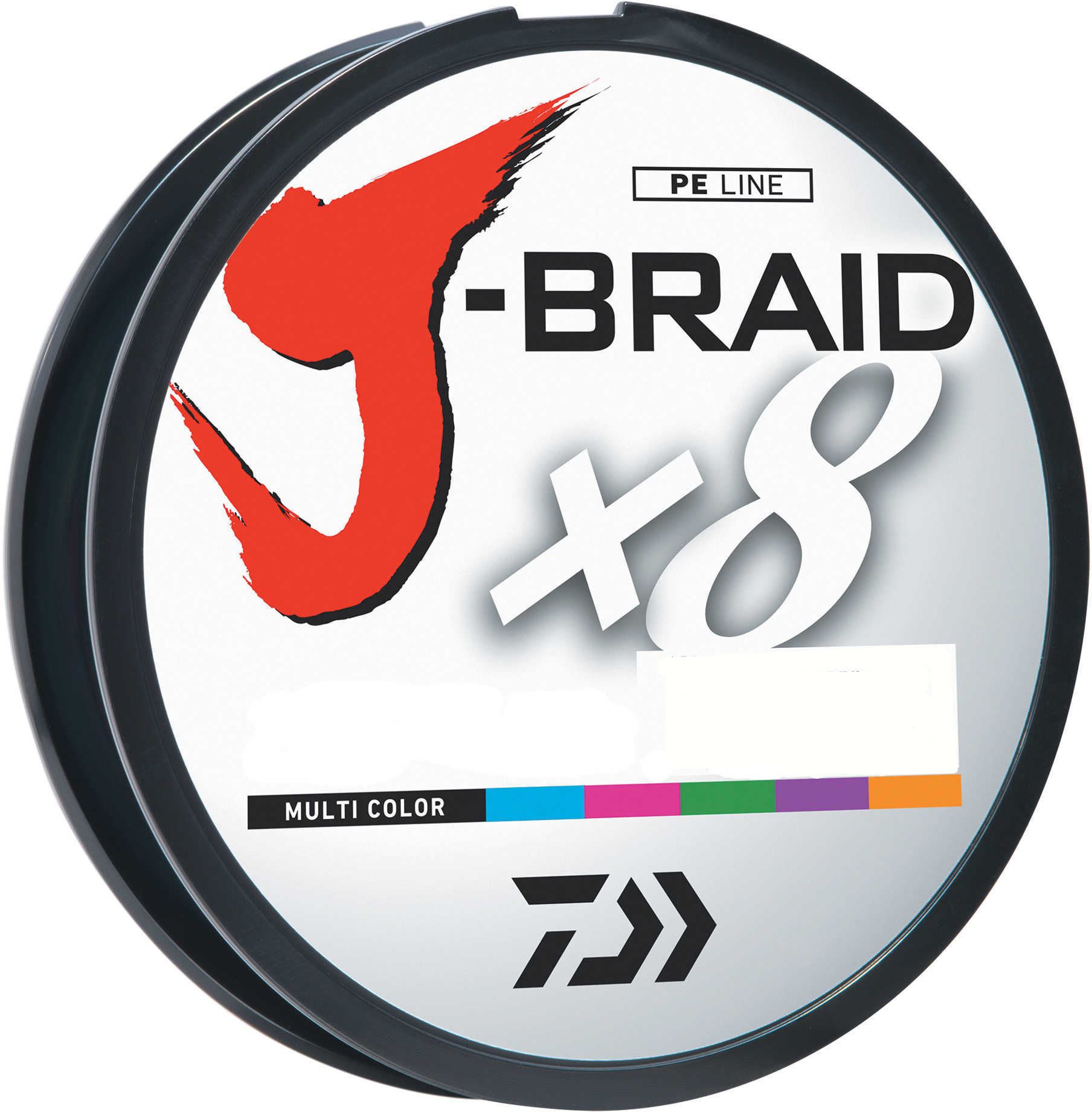 Daiwa J-Braid Braided Line, 30 lbs Tested 165 Yards /150m Filler Spool, Multi Color Md: JB8U30-150MU