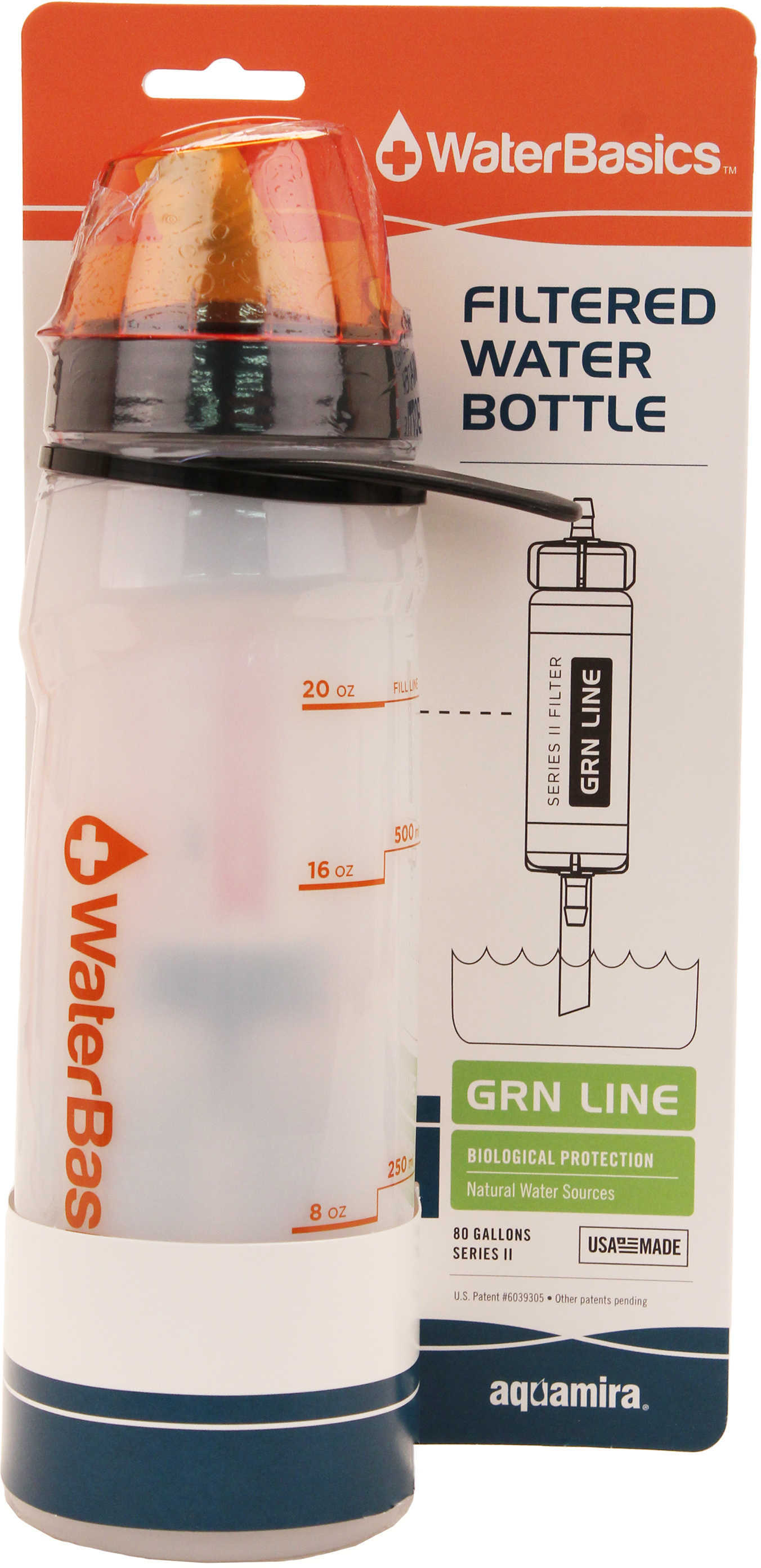 Aquamira WaterBasics Filtered Bottle