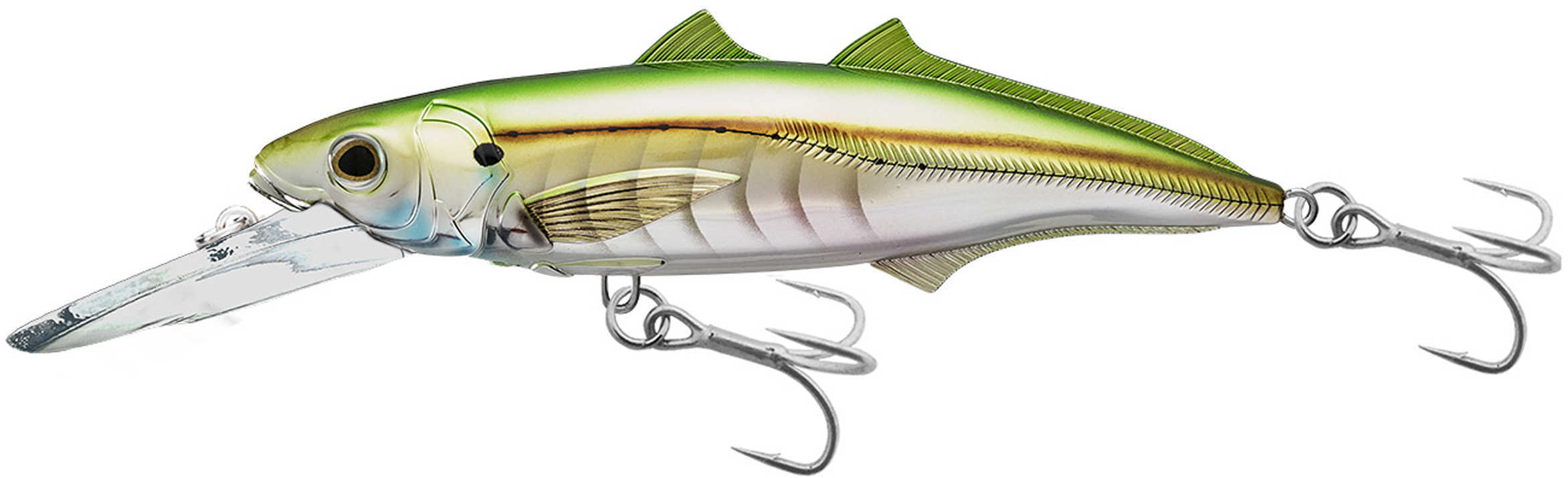 LIVETARGET Lures / Koppers Fishing and Tackle Corp Cigar Minow Jerkbait 6" Number 2/0 Hook Size 15-20 Depth Pearl/Green Md: CMJ15