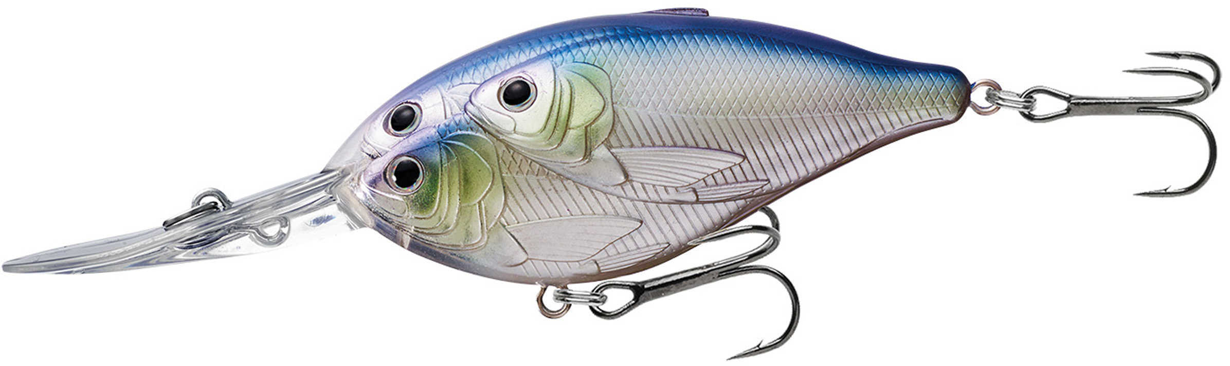 LIVETARGET Lures / Koppers Fishing and Tackle Corp Threadfin Shad Crankbait 3" Number 2 Hook Size 16 Depth Metallic Pearl/Lavender