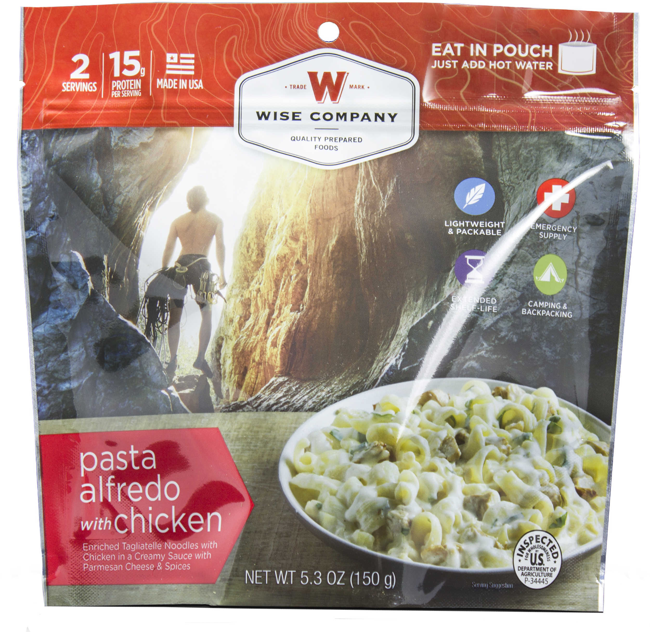 Wise Foods EntréE Dish Pasta Alfredo With Chicken, 2 Servings Md: 03-902