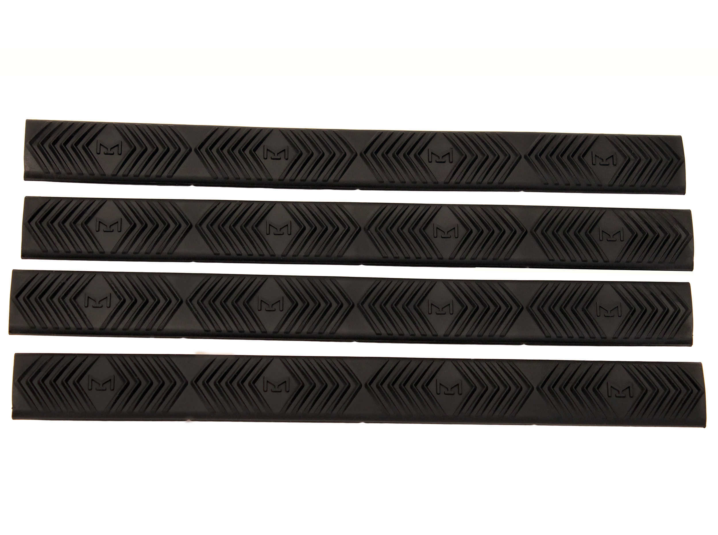 Ergo Grip M-LOK WedgeLok Rail Covers 6 1/4"X5/8" Slot Black Finish 4332-4Pk-Bk