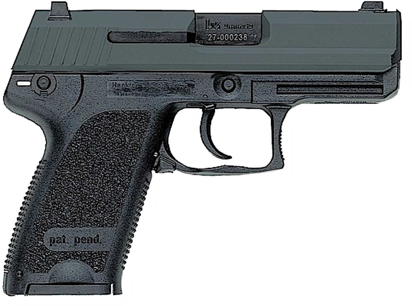 Heckler & Koch USP9 9mm Luger Compact 3.58" Barrel 10 Round V7 LEM Double Action Only Semi Automatic Pistol 709037-A5