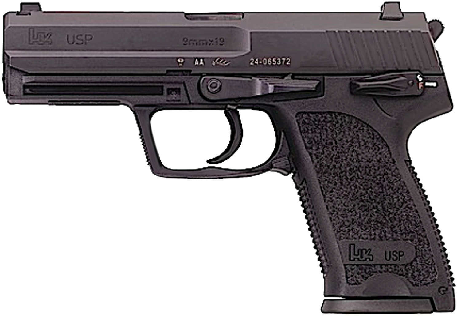 Heckler & Koch USP9 9mm Luger 4.25" Barrel 10 Round V7 LEM Double Action Only Semi Automatic Pistol 709007-A5