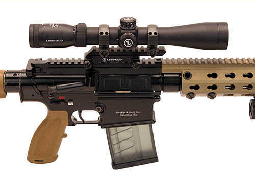 Heckler & Koch MR762 7.62mm NATO 16.5" Barrel 20 Round Tan Leupold 3-9x40mm VRX Patrol Riflescope Semi Automatic MR762LRPA1