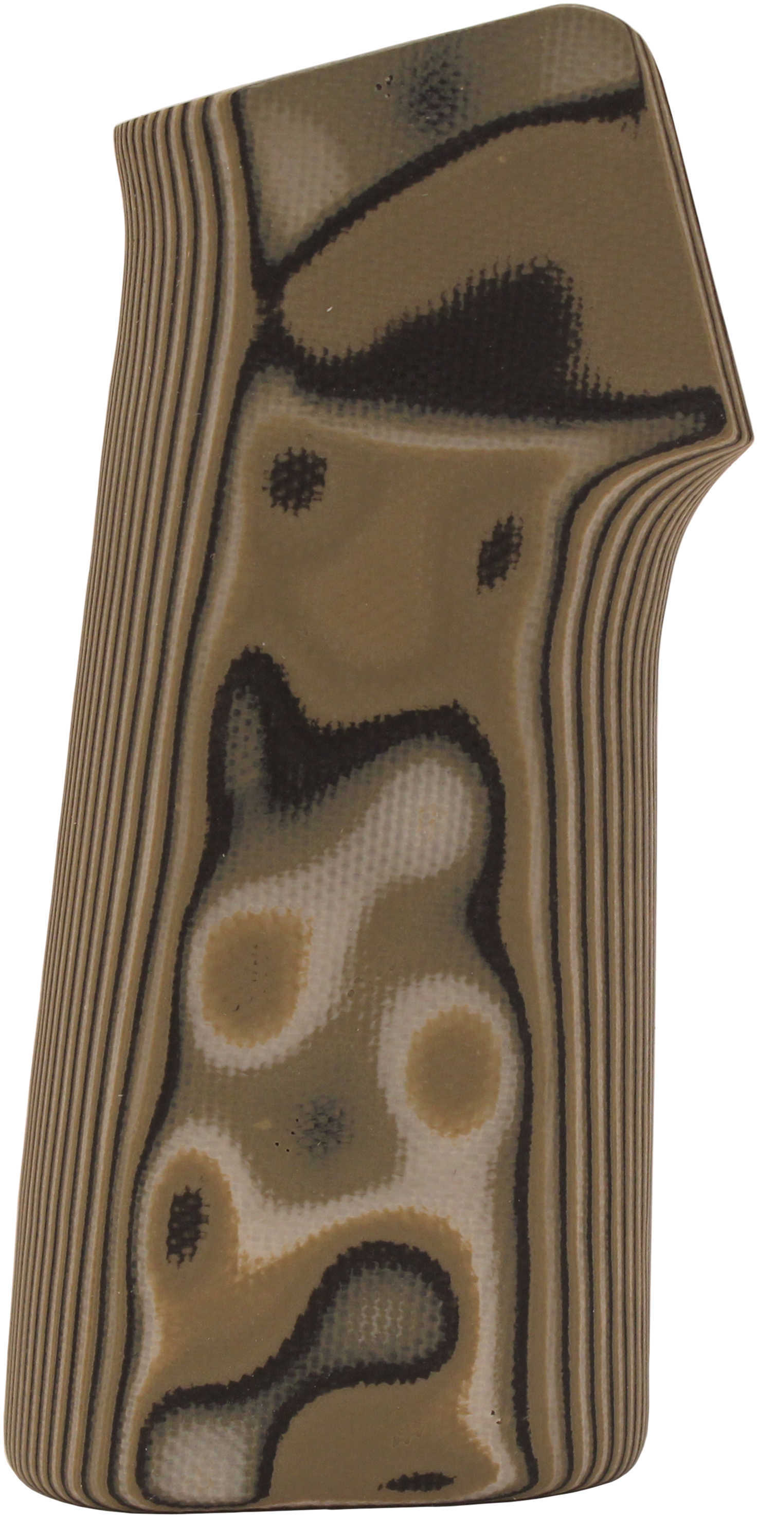 Hogue AR-15 No Finger Grooves, Grip Smooth G10 - G-Mascus Green Md: 13148