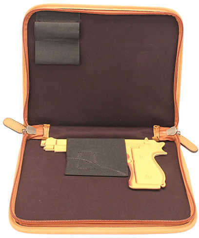 G Outdoors Inc. Leather Day Planner Pistol Storage Large Md: GPS-D1110PCL