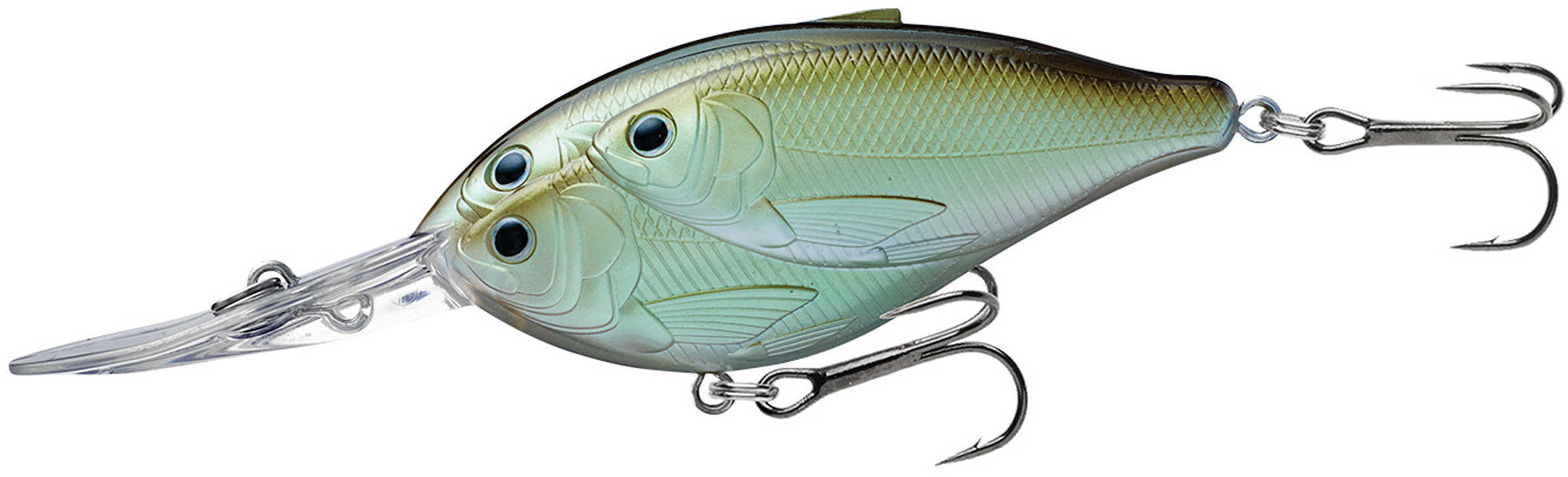 LIVETARGET Lures / Koppers Fishing and Tackle Corp Threadfin Shad Crankbait 2 3/4" Number 4 Hook Size 12 Depth Green/Ghost Md: TDD