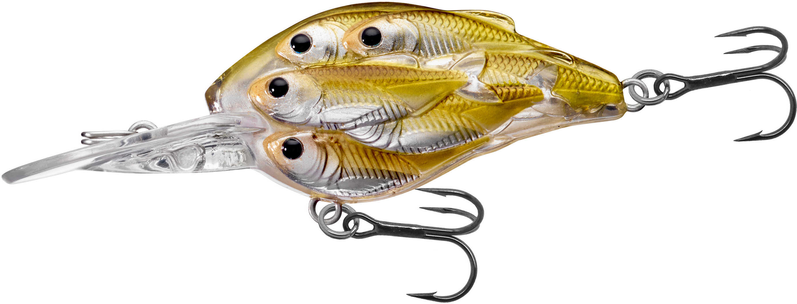 LIVETARGET Lures / Koppers Fishing and Tackle Corp Yearling Baitball Crankbait Pearl/Olive Shad #6 Md: YCB50M815