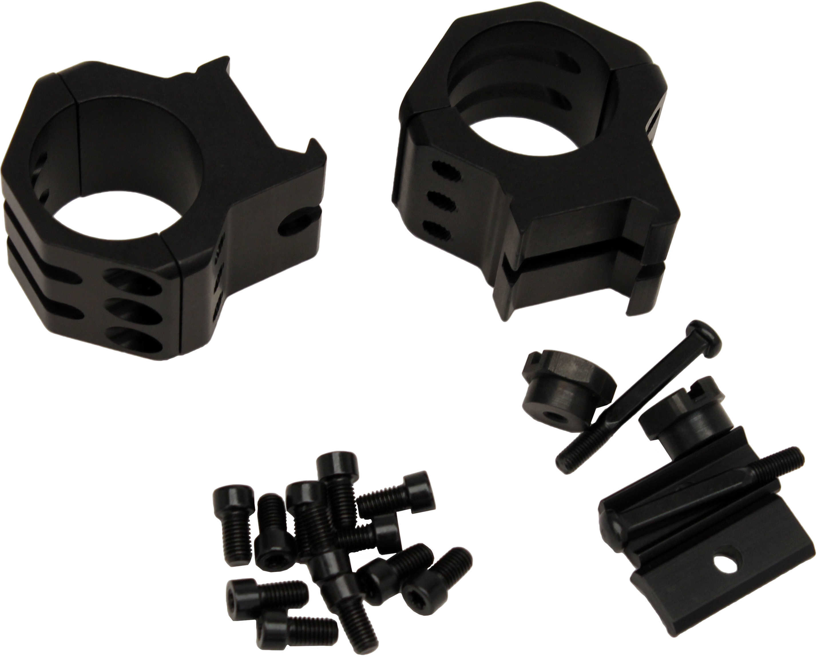 Weaver Tactical Rings High, 6 Point, Matte Black 48350