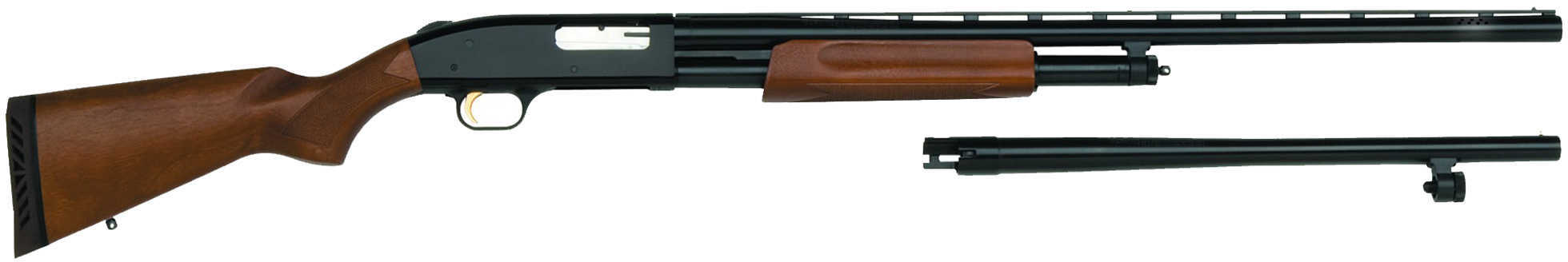 Mossberg 500 Combo 12 Gauge 26" Vented Rib Barrel and 24" Smooth Barrel With Package Kit Shotgun 54169