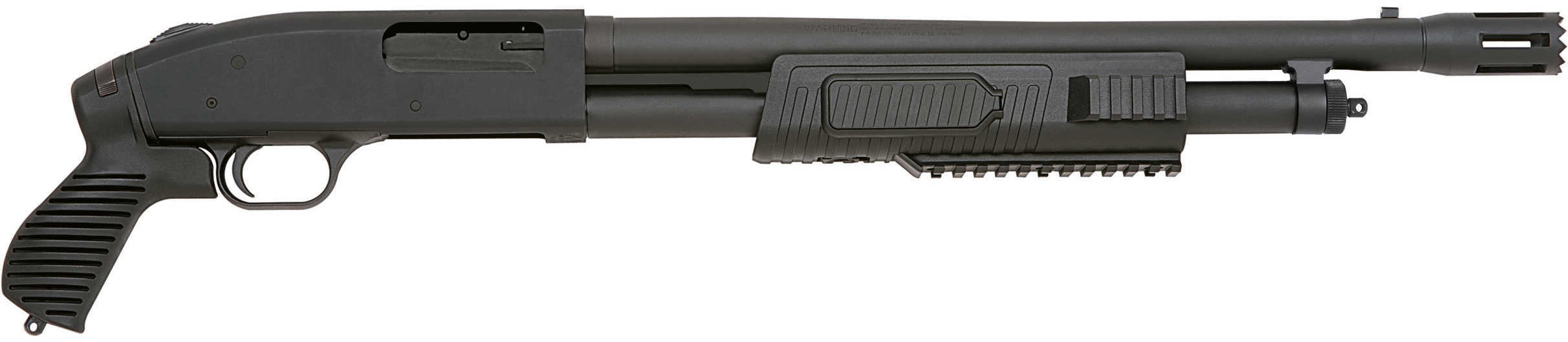 Mossberg Flex 500 Tactical 12 Gauge Shotgun 18.5" Barrel Blued Finish Synthetic Stock With Rail 50673