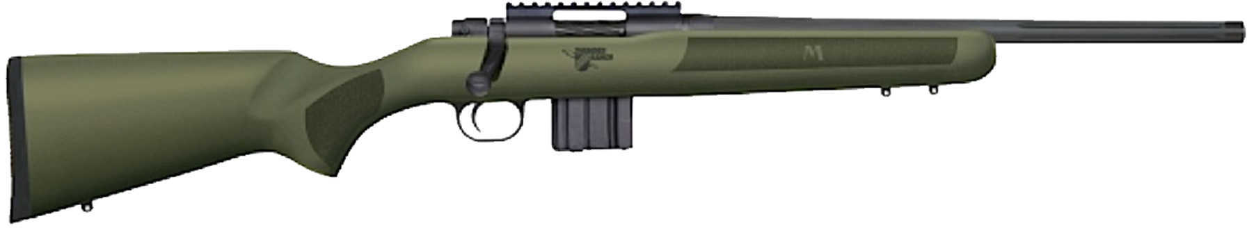 Mossberg Thunder Ranch MVP 5.56mm NATO Olive Drab Synthetic Stock 18.5" Medium Bull Threaded Barrel 10 Round Mag Bolt Action Rifle 27794