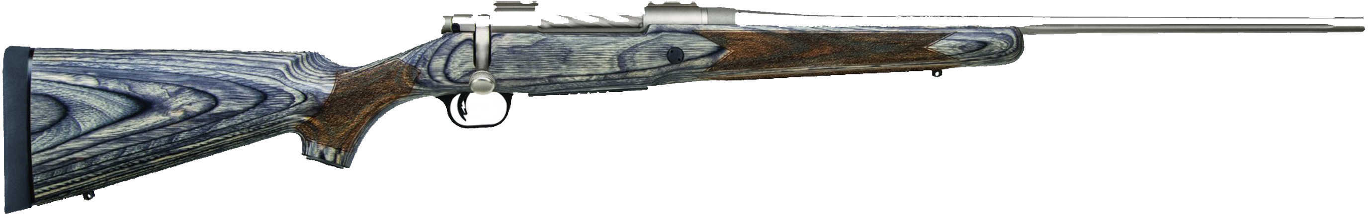 Mossberg Patriot 300 Winchester Magnum 22" Fluted Barrel Marinecote Teflon Nickel All-Weather Finish 4 Round Laminated Stock Bolt Action Rifle