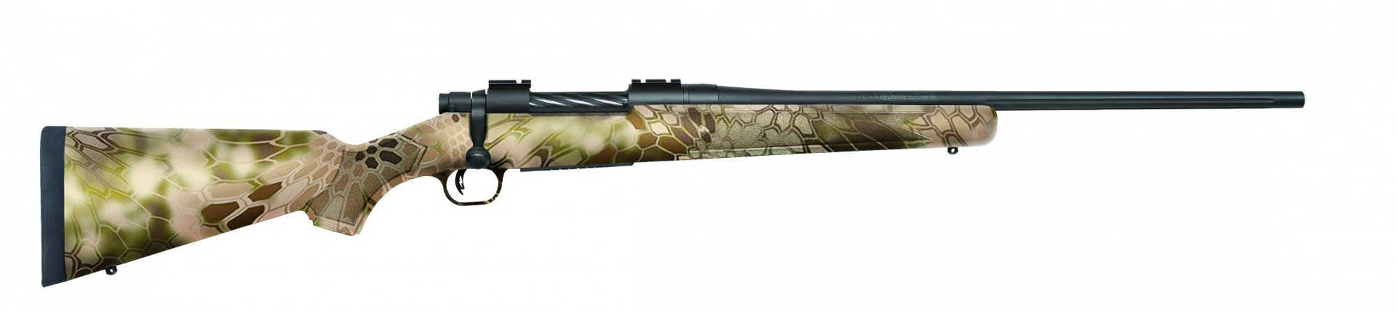 Mossberg Patriot 300 Winchester Magnum 22" Barrel Kryptek Highlanger Cammo Stock 5 Round Bolt Action Rifle 27951