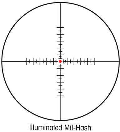 Sightron SV 34mm Riflescope 10-50x60mm Mil-Hash (@24X IR) Reticle, Matte Black Md: 27003