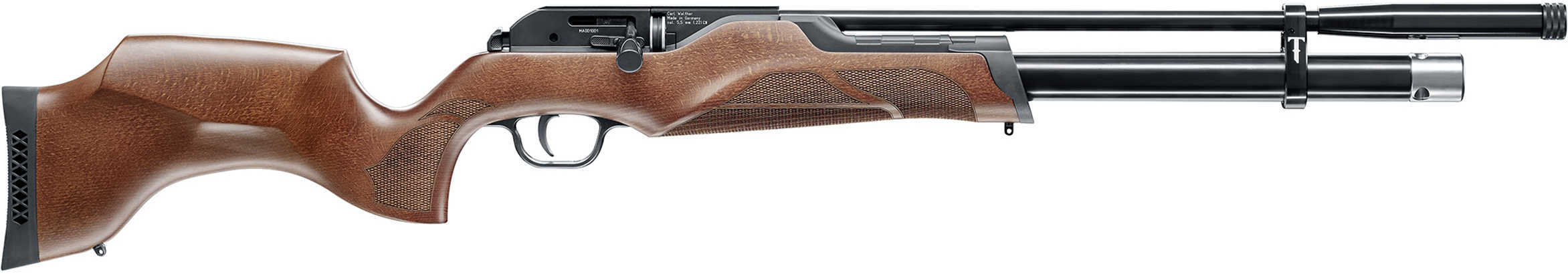 Umarex USA Walther Maximathor .22 Caliber, 23.50" Barrel PCP Air Rifle Brown Wood Stock, Blued Md: 2252083