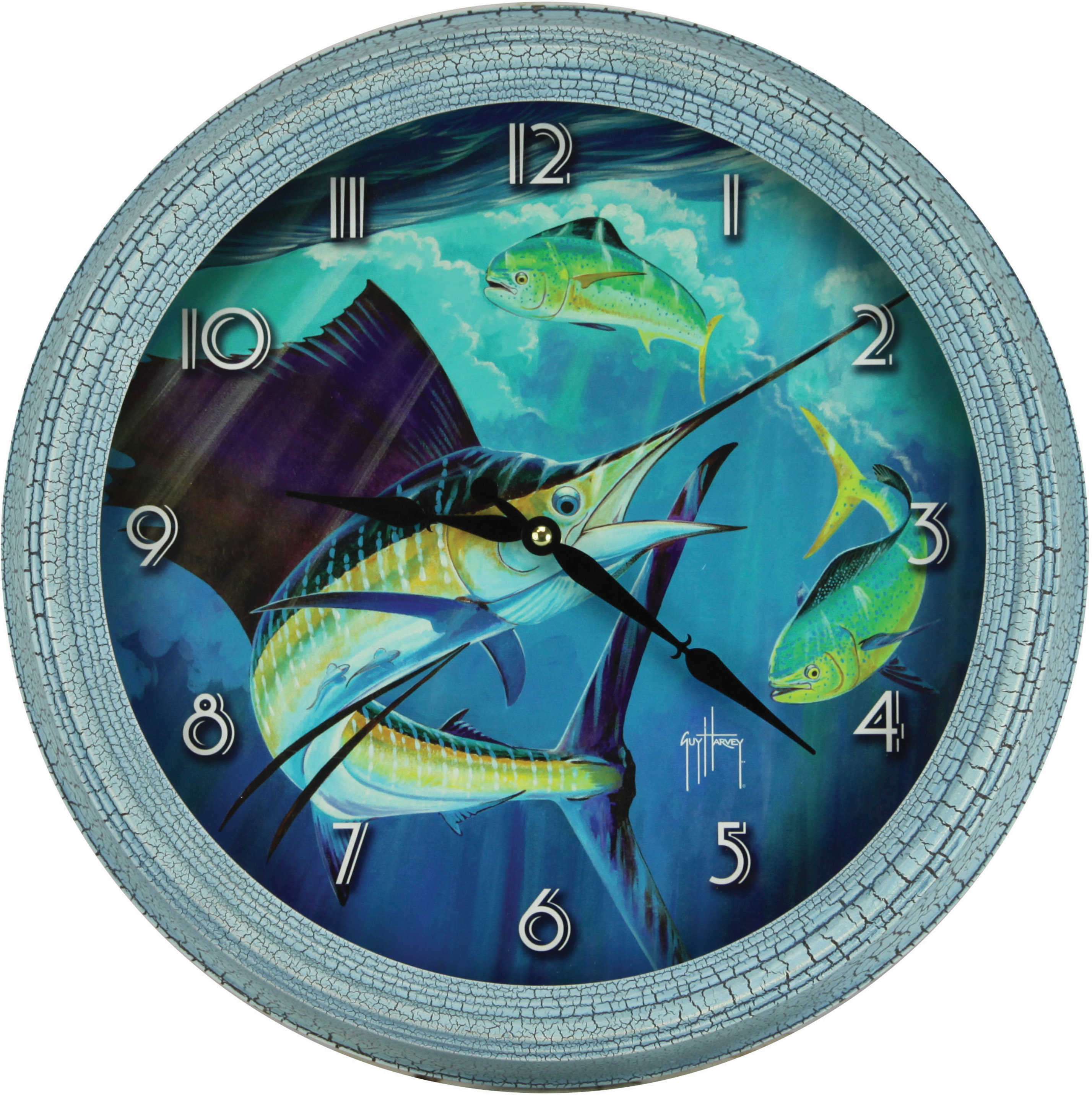 Rivers Edge Products Metal Clock, 15" Sailfish Md: 1018