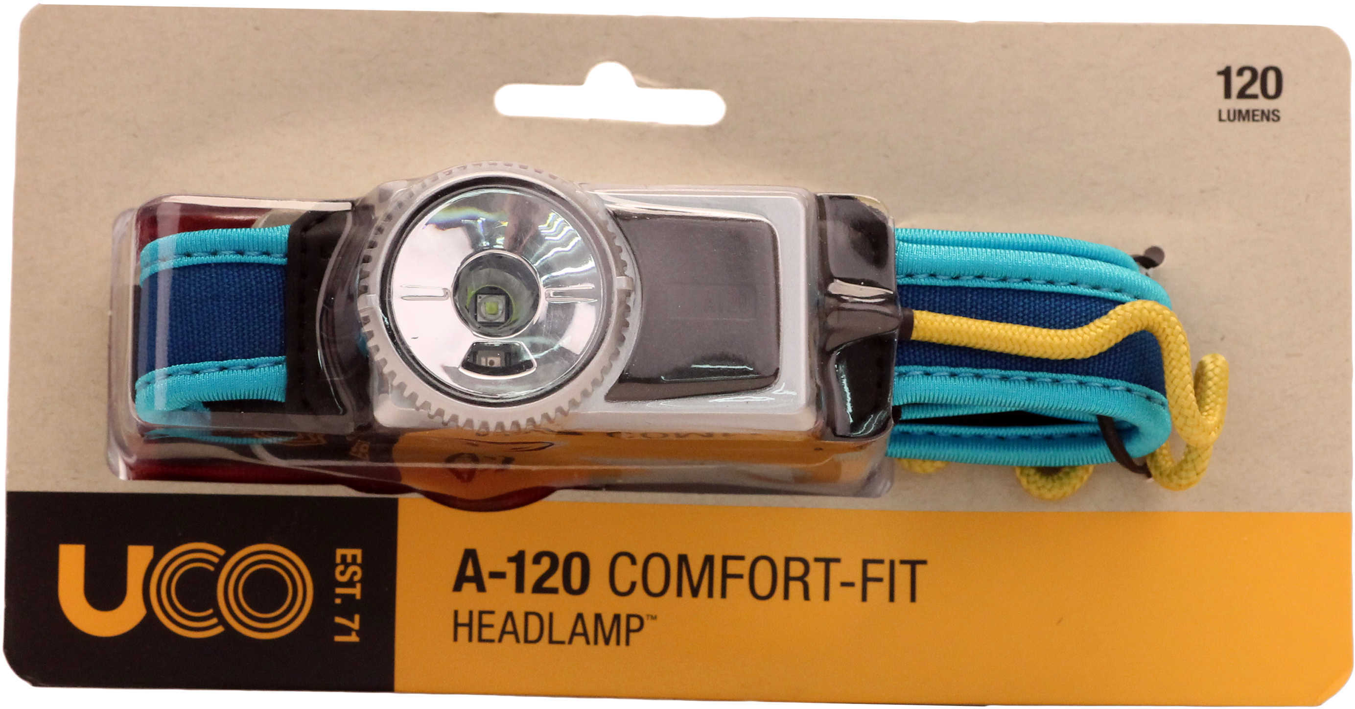 UCO A120 Headlamp Electric Blues Md: HL-A120-ELECTRIC