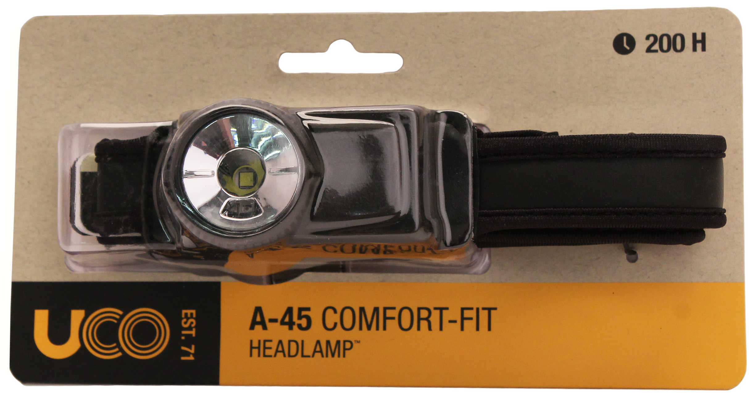 UCO A45 Headlamp Black Md: HL-A45-BLACK