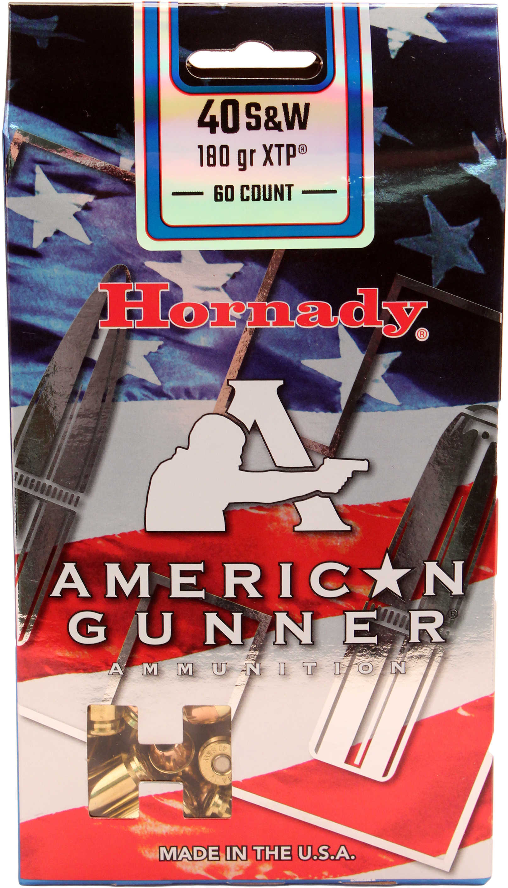 40 S&W 60 Rounds Ammunition Hornady 180 Grain Hollow Point