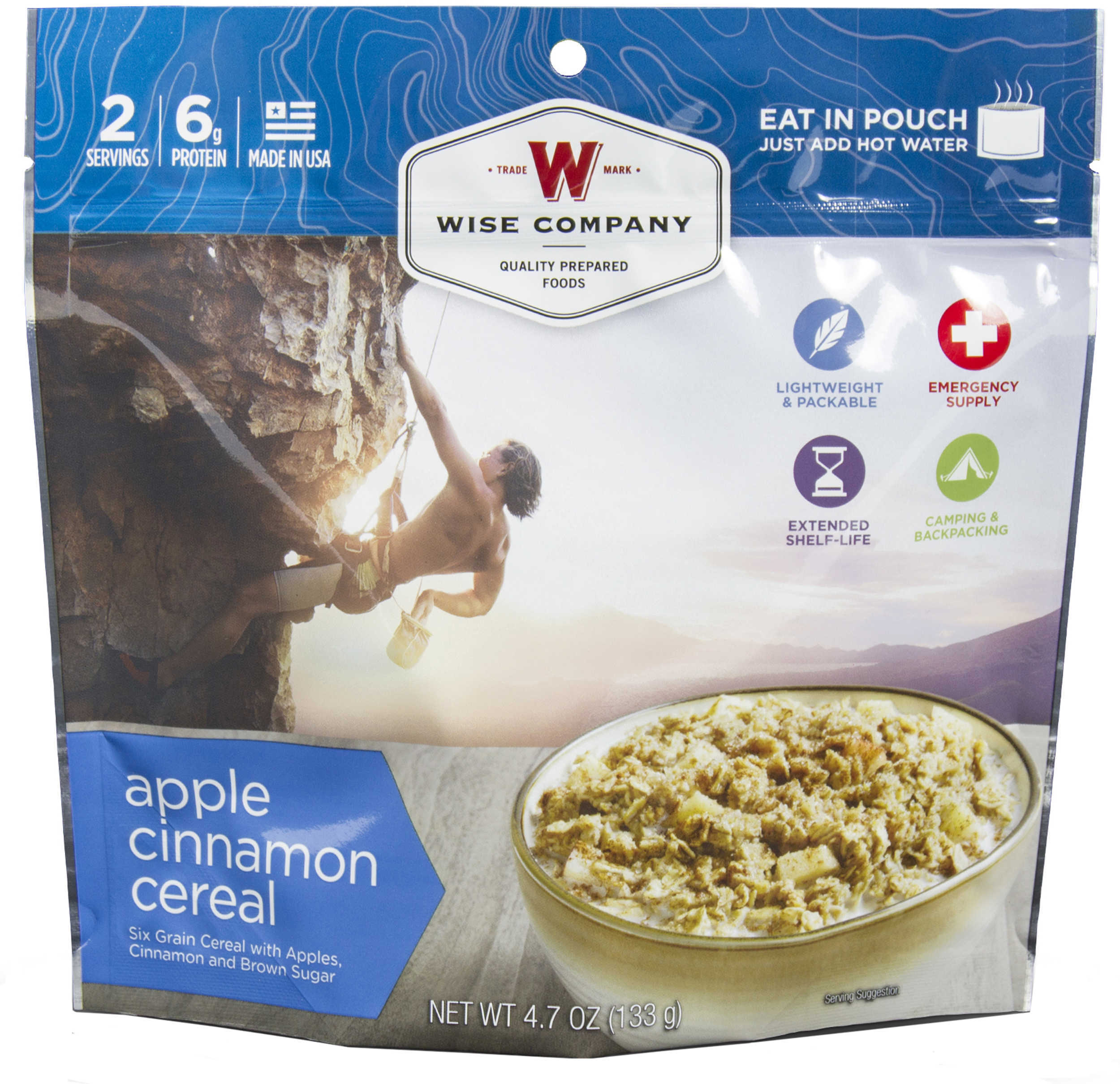 Wise Foods Dessert Dish Apple Cinnamon Cereal, 2 Servings Md: 03-908