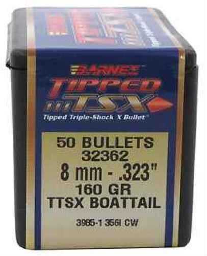 Barnes Bullets 8mm Caliber .323" 160 Grains TTSX Boat Tail (Per 50) 32362