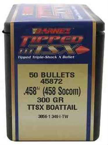 Barnes Bullets 458 Socom 300 Grain TTSX Boat Tail (Per 50) 45872